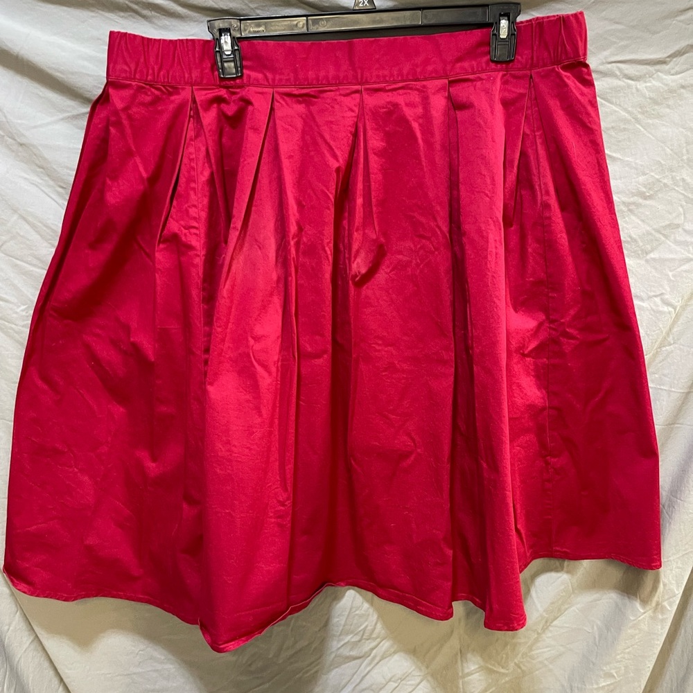 Red full skirt by Eloquii size 24